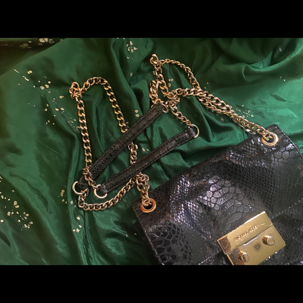 Michael Kors Python Lthr Mini Gorg Crossbody Bag - image 8